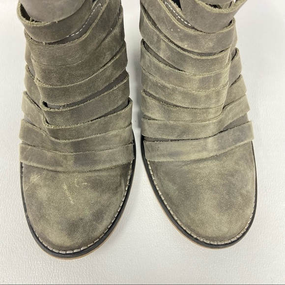 Free People Made in Portugal Hybrid Heel Platform Ankle Booties Boots Women’s 36 - Picture 5 of 12
